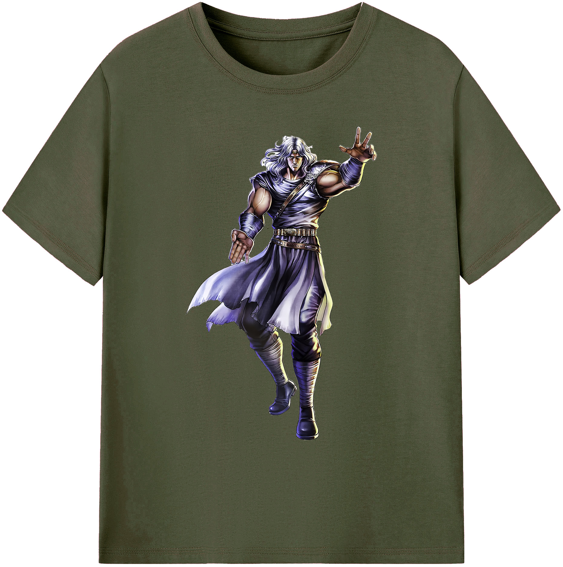 （画像用） 北斗の拳 Fist of the North Star 綿100％ メンズ半袖Tシャツ｜肌触りやわらか＆通気性